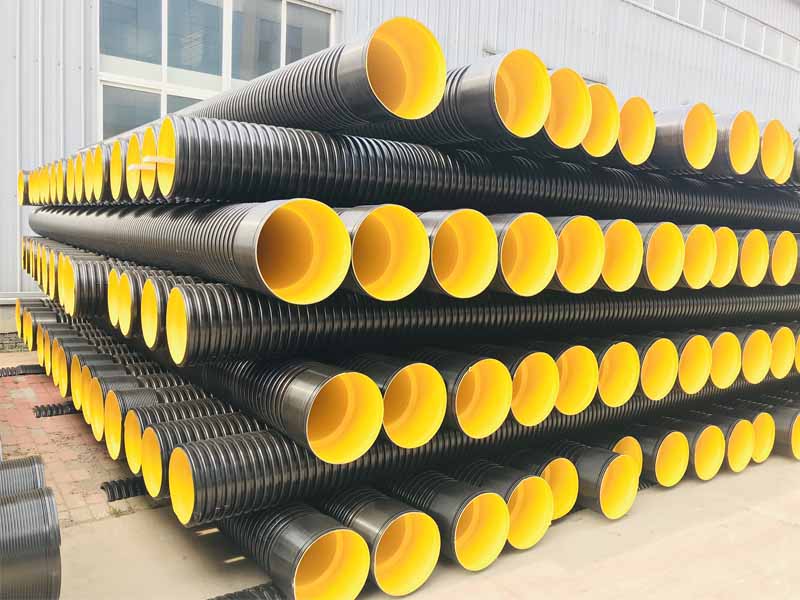HDPE PP vertical double-wall corrugated pipe production line