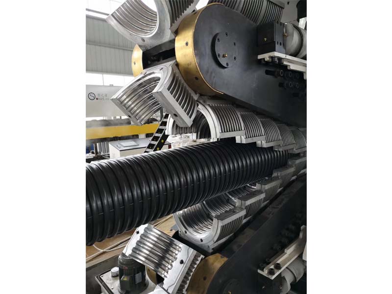 HDPE PP vertical double-wall corrugated pipe production line