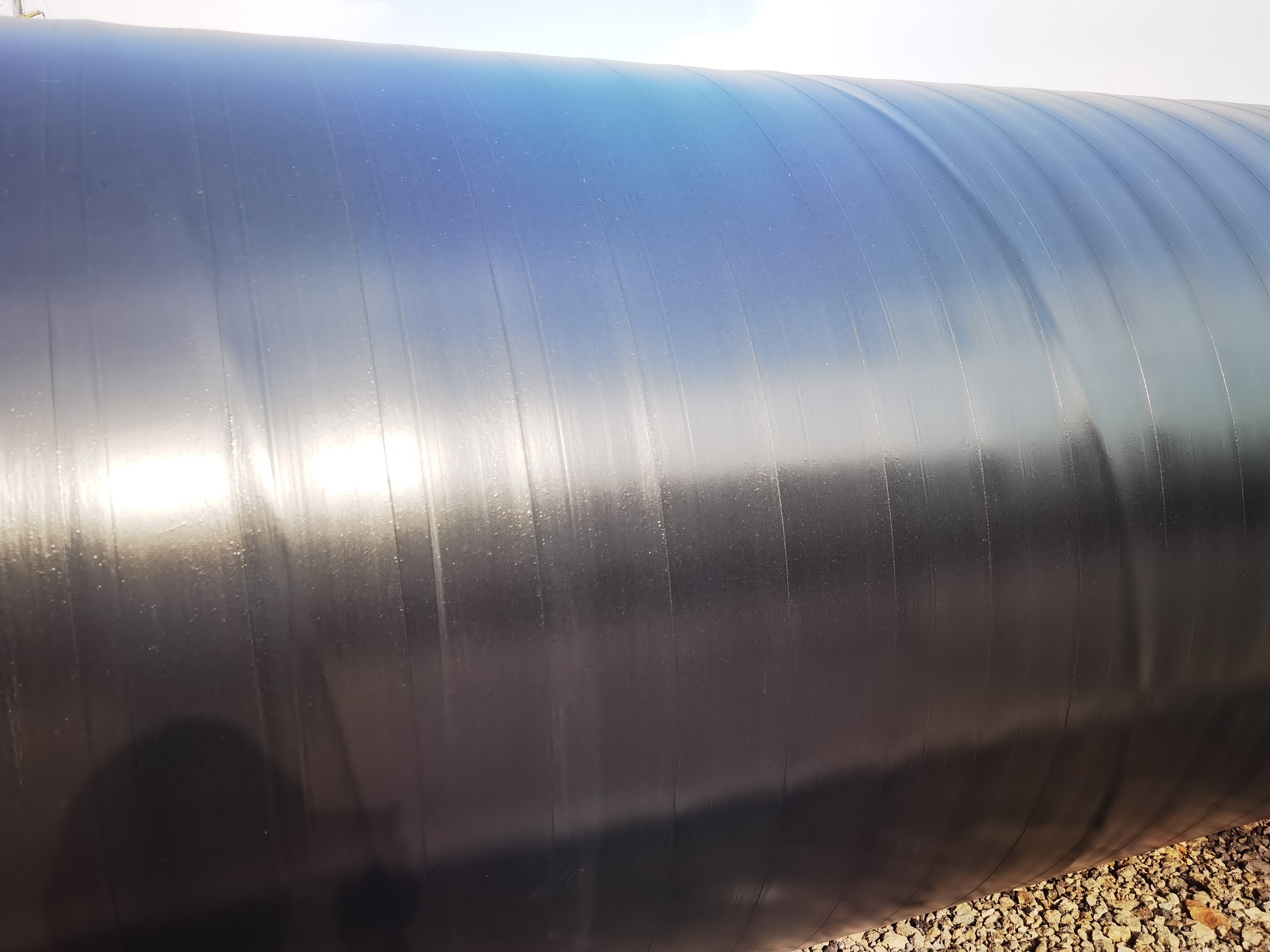 Polyurethane Spray Winding 3PE Coated Steel Pipe Production Line