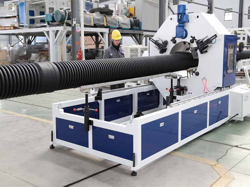 HDPE/PP horizontal double-wall corrugated pipe production line