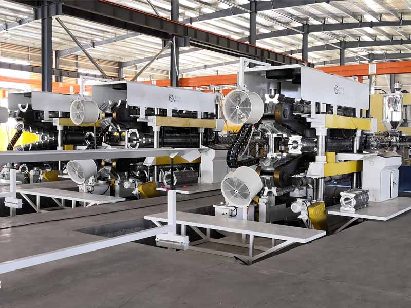 HDPE PP vertical double-wall corrugated pipe production line
