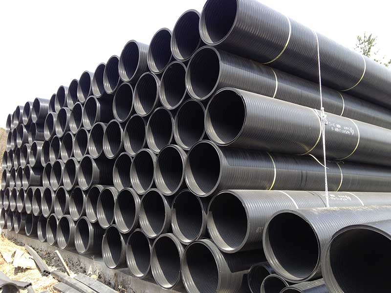 Reinforcement spiral pipe extrusion production line