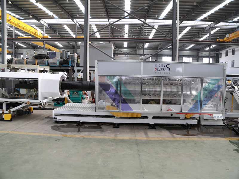 HDPE/PP horizontal double-wall corrugated pipe production line